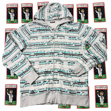 Load image into Gallery viewer, Y2k Quiksilver All-Over Logo Print Zip-Up Hoodie Size M - Image 1