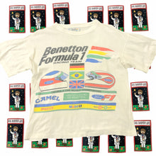 Load image into Gallery viewer, Vintage 90s Camel Benetton Formula 1 Racing Team T-Shirt Fits S-M - Image 1