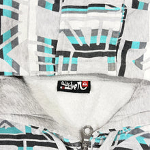 Load image into Gallery viewer, Y2k Quiksilver All-Over Logo Print Zip-Up Hoodie Size M - Image 2