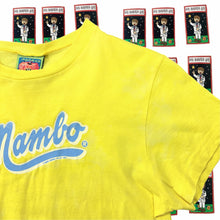 Load image into Gallery viewer, Vintage 90s Mambo Goddess Logo T-Shirt Yellow Ladies Size Ladies 12 - Image 2