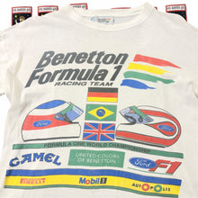 Load image into Gallery viewer, Vintage 90s Camel Benetton Formula 1 Racing Team T-Shirt Fits S-M - Image 2