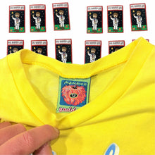 Load image into Gallery viewer, Vintage 90s Mambo Goddess Logo T-Shirt Yellow Ladies Size Ladies 12 - Image 3