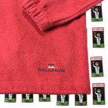 Load image into Gallery viewer, Vintage Billabong Red Fleece Quarter Zip Pullover Size L - Image 3