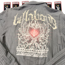 Load image into Gallery viewer, Y2K Billabong Men's Grey Pinstripe Long Sleeve Button-Down Shirt Size L - Image 4