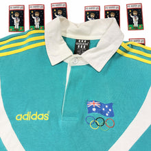 Load image into Gallery viewer, Vintage Adidas Australia Olympic Team Rugby Shirt Size L - Image 2