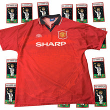 Load image into Gallery viewer, Vintage 90s Manchester United Umbro Home Jersey XL - Image 1