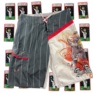 Y2K Billabong Bootleg? Foo Fighters Board Shorts Size 28