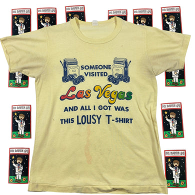 Vintage 70's Las Vegas Ringer T-shirt Size S Ringer