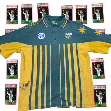 Thrashed 90's Cricket Australia Strip Size L