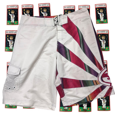 Y2K Billabong Andy Irons Rising Sun  Board Shorts Size 34 faint marks