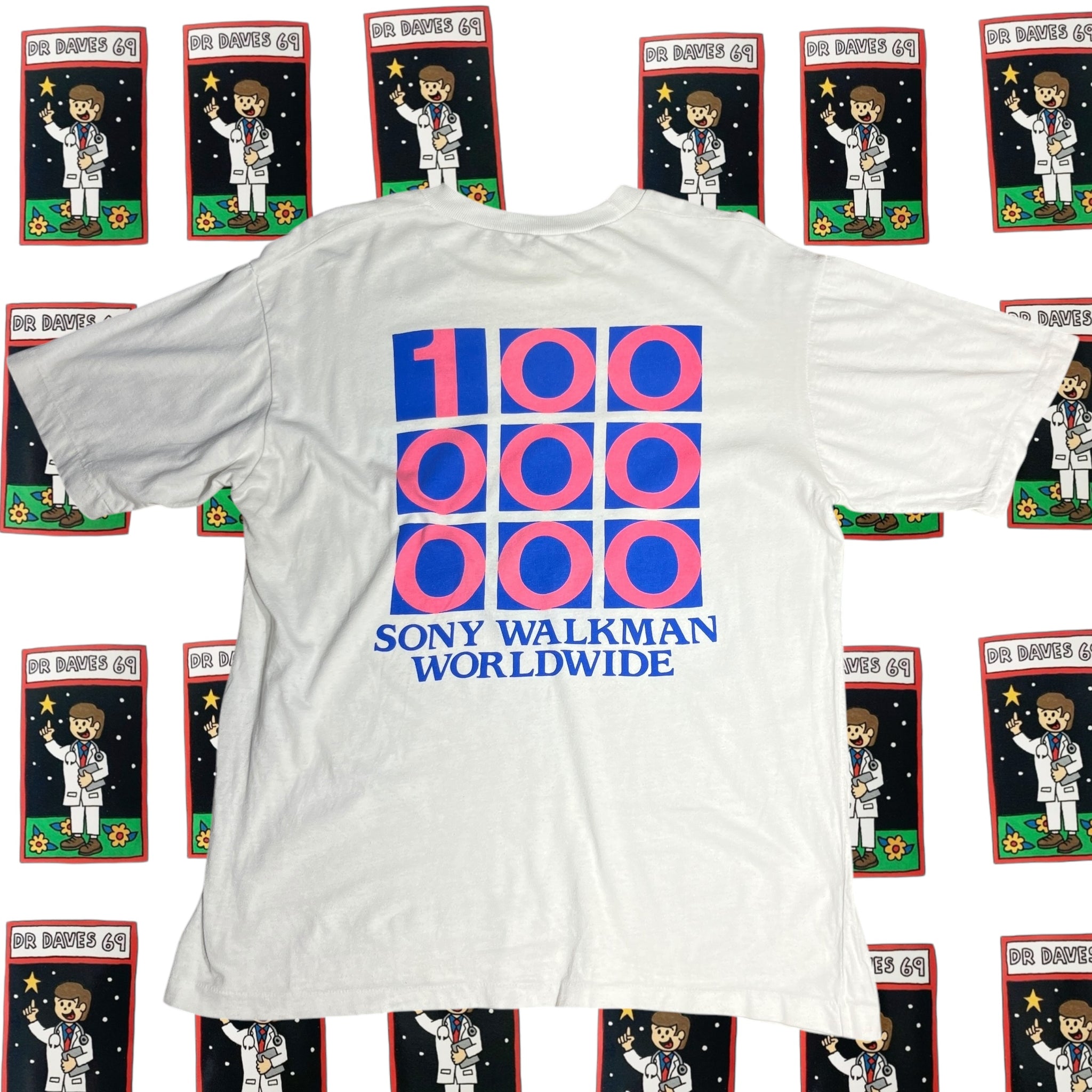 Vintage Sony Music Walkman T-shirt Size S-M – Doctordaves69