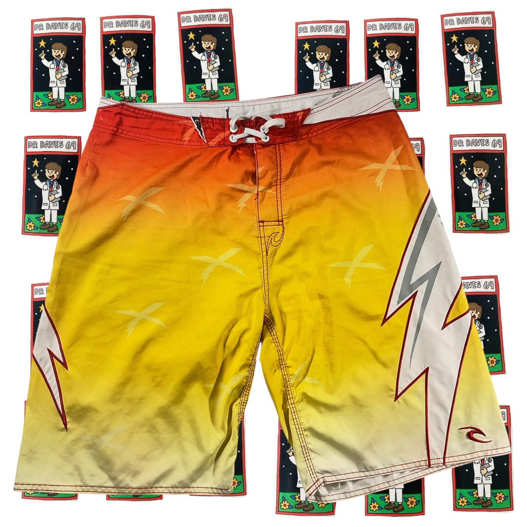 Y2K Mick Fanning Rip Curl Board shorts Size 34