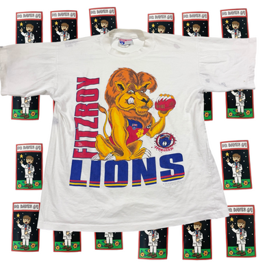 Vintage Stained Fitzroy Fc T-shirt Size L